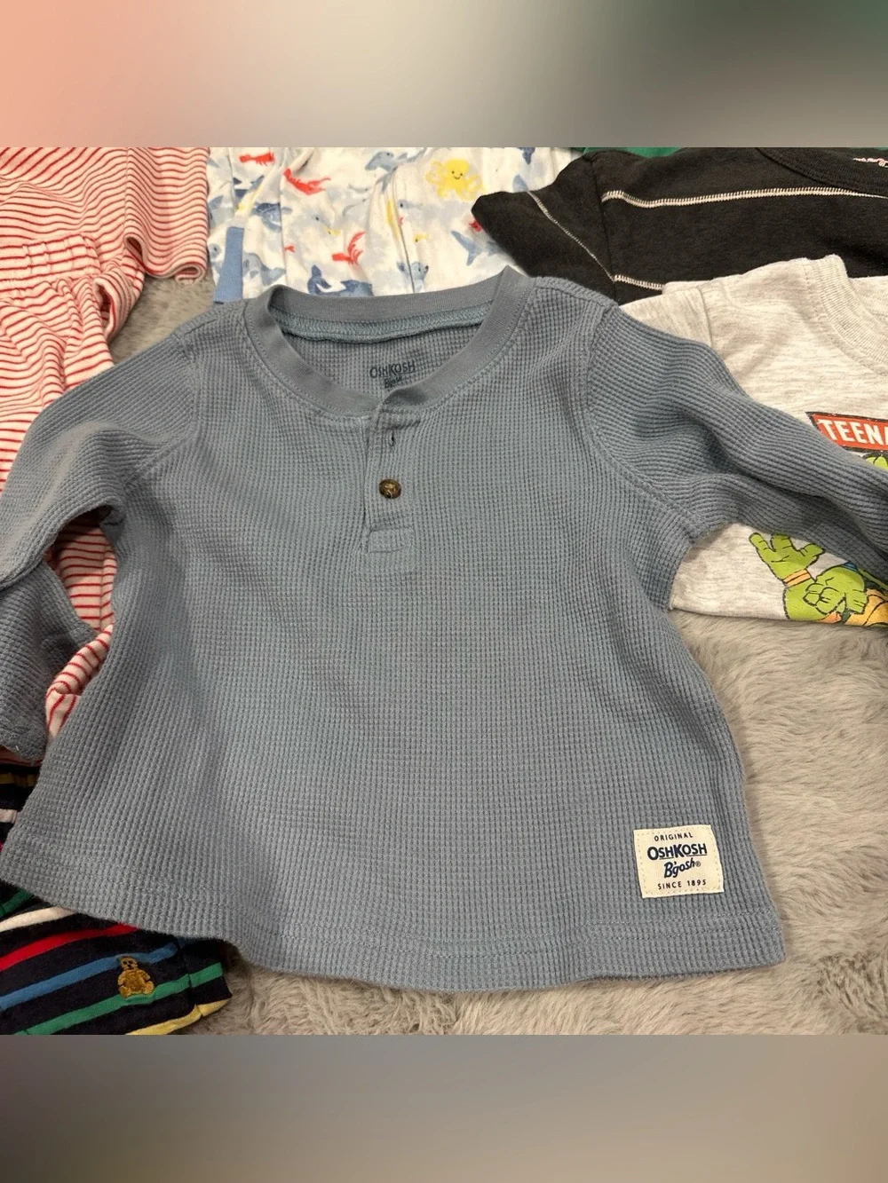 18month baby bundle Clothing Lot - Shark, Stripes & TMNT